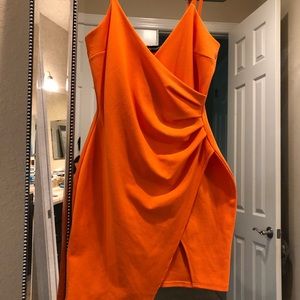 Pretty little thing orange dress
